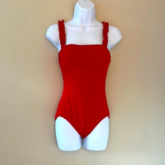 Kate Spade Womens Cabana Mini French Ruffle
Square-neck One-piece Swimsuit Small - Picture 5 of 11